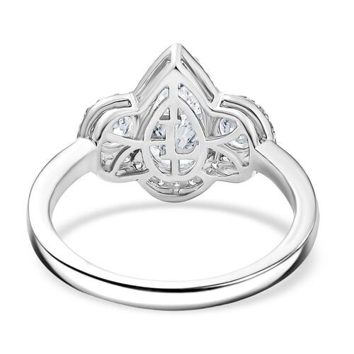 LUXURIANT DIAMOND - Lab Grown Diamant VS-EF IGI zertifiziert Ring, 950 Platin (Größe 17.00) ca. 2.00 ct image number 5