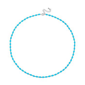 Sleeping Beauty Farbe Muschelkernperle Halskette ca. 50cm + 5cm Extender, Standard