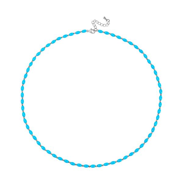 Sleeping Beauty Farbe Muschelkernperle Halskette ca. 50cm + 5cm Extender, Standard image number 3