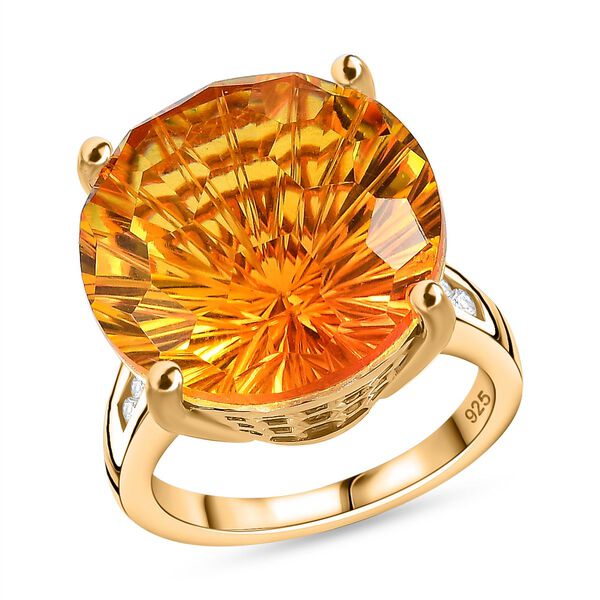 Sphaleros Quarz und Zirkon Ring - 14,44 ct. image number 4