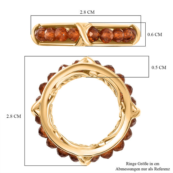EverTrue Hessonit Granat Ring - 10,92 ct. image number 7