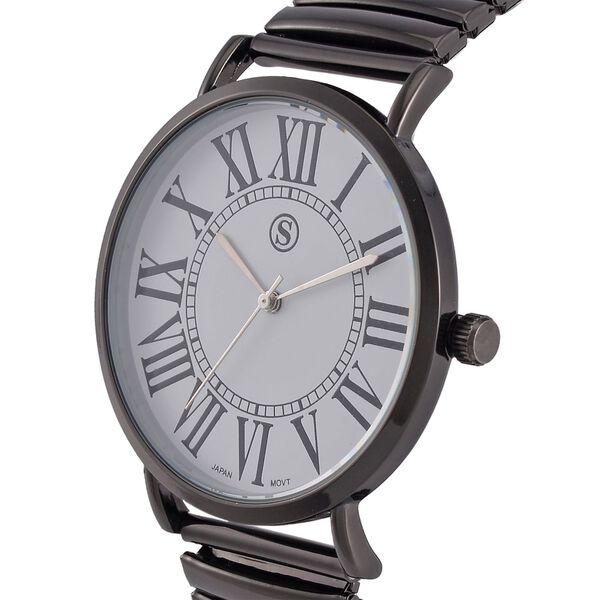 Reiner Edelstahl Std SchwarzUhren 17 cm ca. 50,00g image number 4