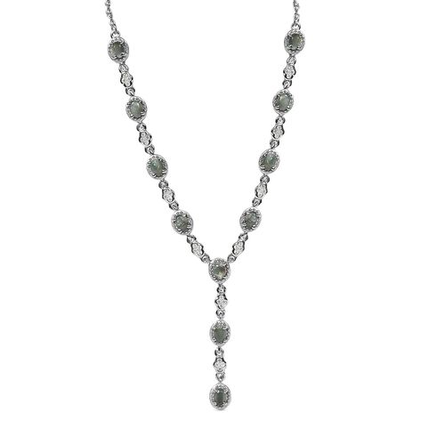 Alexandrit und Zirkon-Halskette, 45 cm - 2,46 ct. image number 0