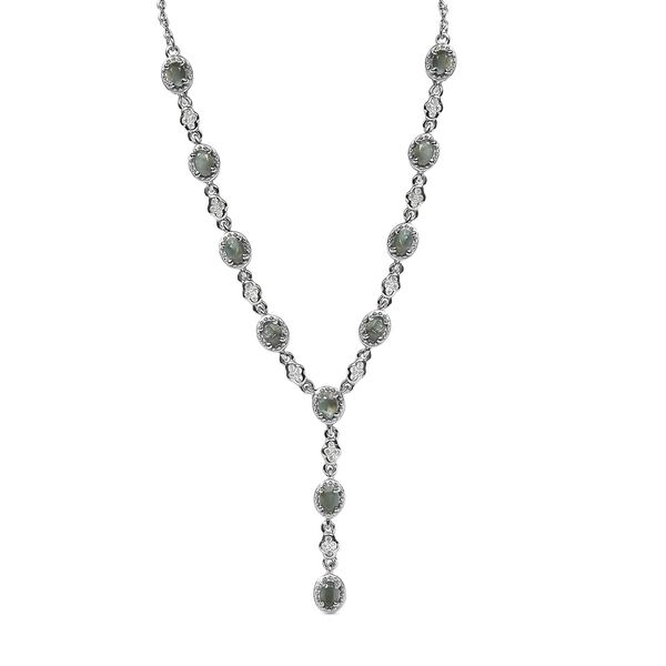 Alexandrit und Zirkon-Halskette, 45 cm - 2,46 ct.