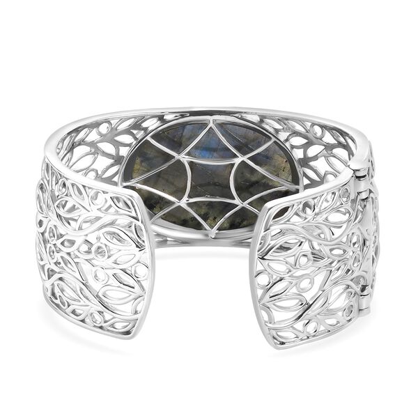 Labradorit Armreif, 19 cm - 70,61 ct. image number 5