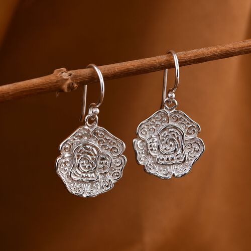 Royal Bali Kollektion- Ohrringe im Rosen-Design image number 1