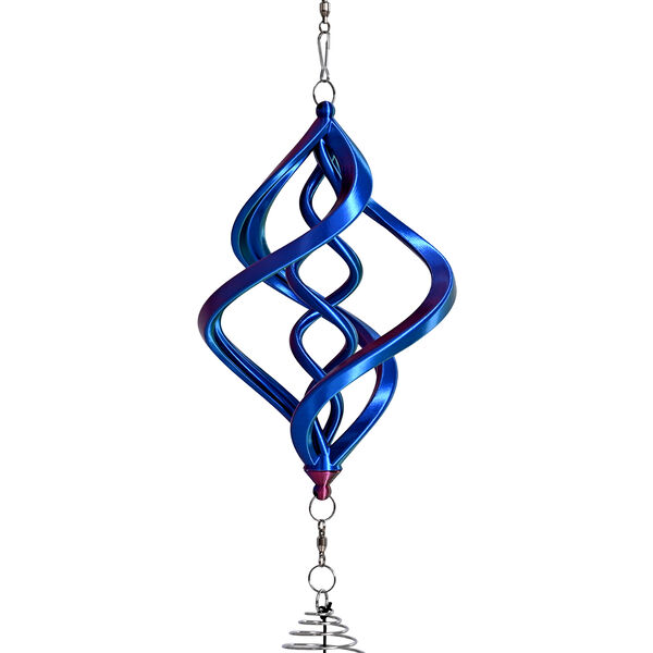 3D Windspiel, Aluminium, 10.3 x 10.3 x 61 cm, Rot image number 4