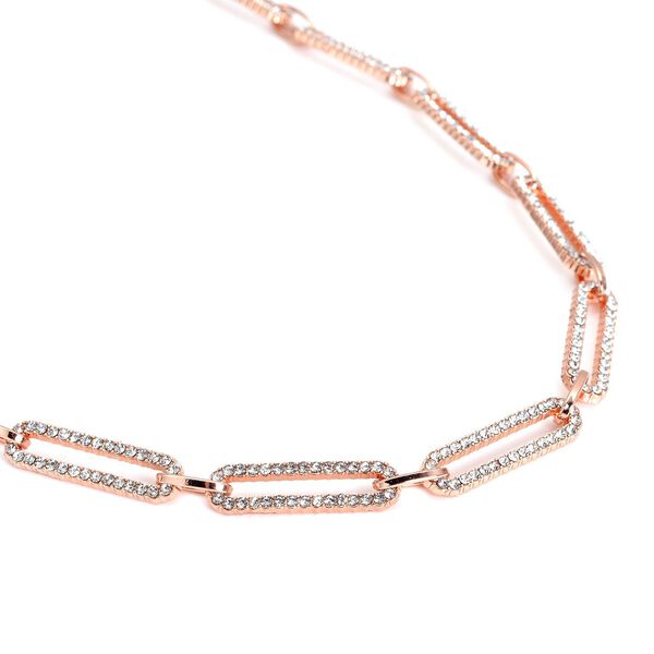 Wei&szlig;e Kristall-Halskette, 45 cm - 2,28 ct. image number 3