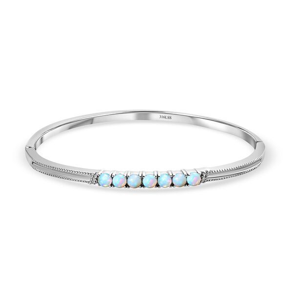 AA natürlicher, äthiopischer Welo Opal-Armreif, 19 cm - 1,38 ct. image number 0