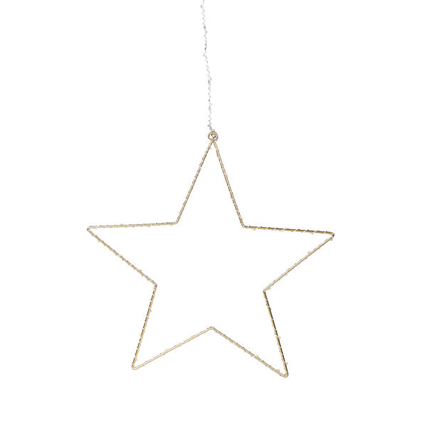 Lichterkette mit h&auml;ngendem Stern