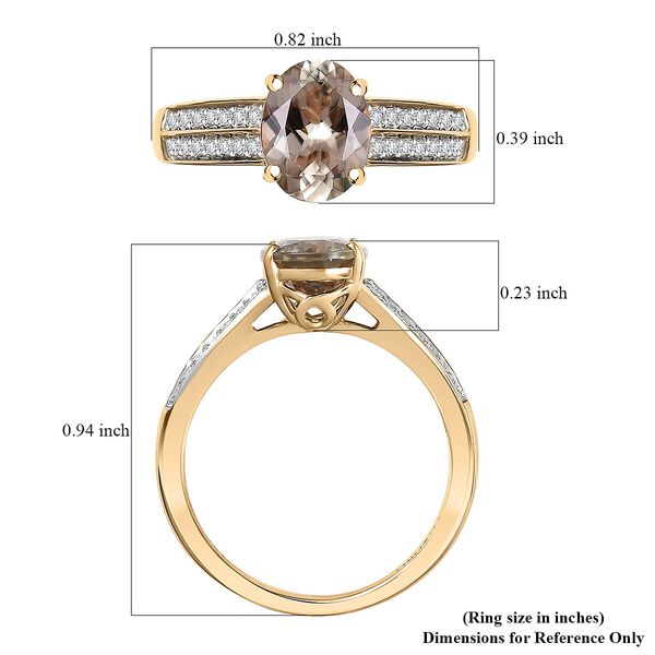 AAA Turkizit, Wei&szlig;er Diamant Ring 585 Gold (Gr&ouml;&szlig;e 17.00) ca. 2,30 ct image number 5