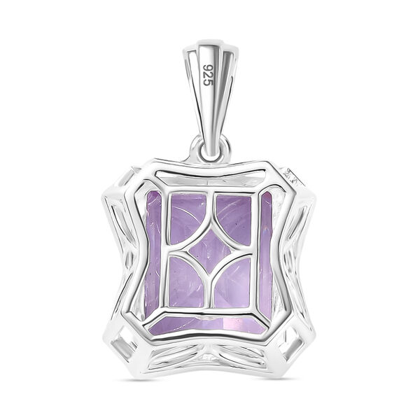 AA Rose De France Amethyst Anhänger 925 Silber ca. 6.28 ct image number 5