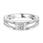 LUXURIANT DIAMOND - Lab Grown Diamant SI-GH Ring 925 Silber rhodiniert (Größe 19.00) ca. 0.25 ct