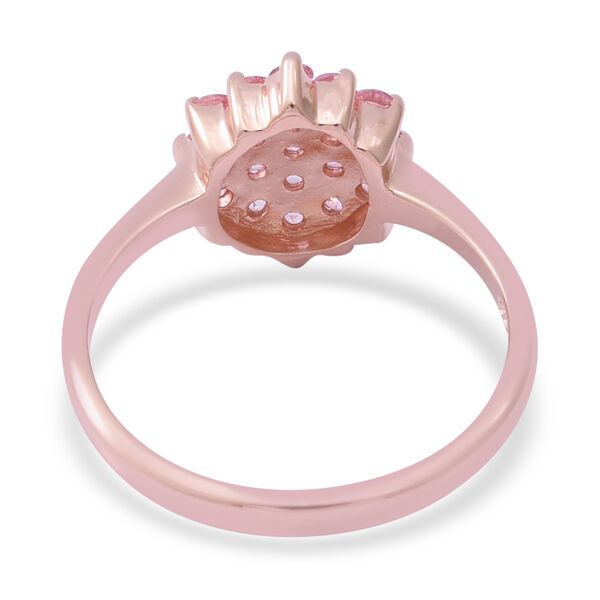 Rosa Saphir Ring 925 Silber ros&eacute;vergoldet  ca. 0,82 ct image number 4