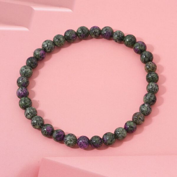 Rubin Zoisit Armband, 19 cm - 53,65 ct. image number 1