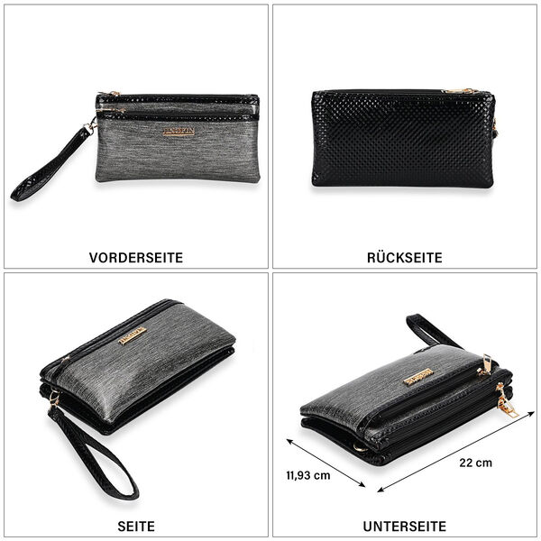 Stylische Sling Crossbody Tasche, Silber image number 5