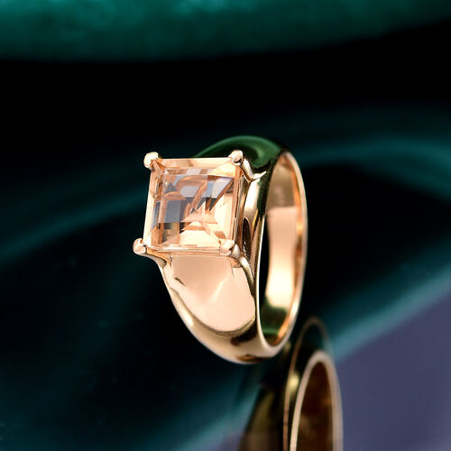 Citrin Ring, Messing, (Größe 17.00) ca. 2,35 ct image number 1