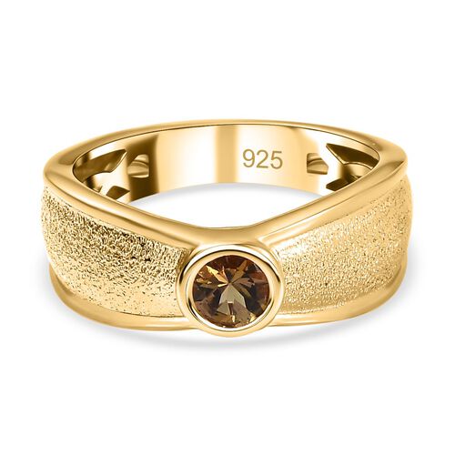AA natürlicher, goldener Tansanit-Ring - 0,37 ct. image number 0