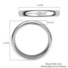 Signature Solitär Bandring in platiniertem Silber image number 5