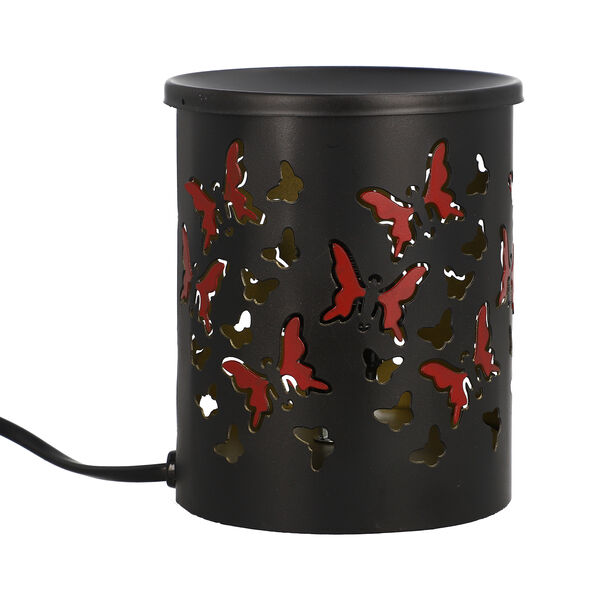 Aromatherapie, Handgefertige Eisen Lampe mit ätherischem Öl, 5ml, Schmetterling Muster image number 3