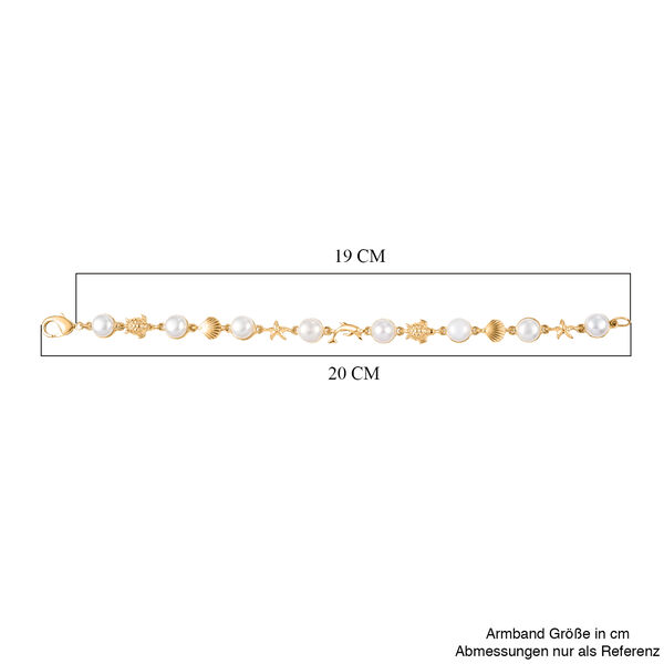 EVER TRUE Süßwasser Perle (7.5-8 mm) Armband ca. 19 cm Nickelfreies Messing 21.31 ct image number 4