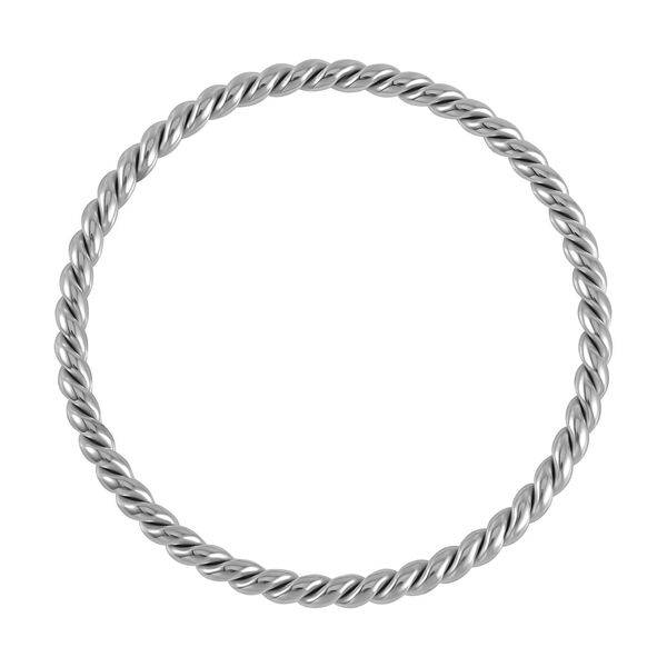 2er Set - Gedrehte Armreif und Ohrringe, Edelstahl image number 3