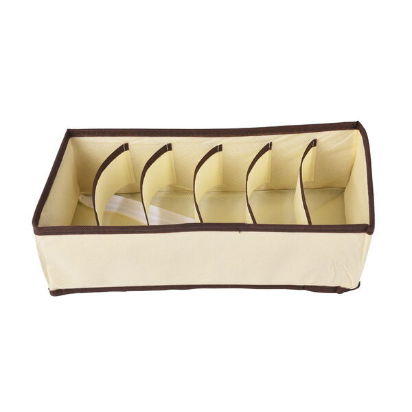 4er-Set Unterw&auml;sche-Aufbewahrungsboxen, Gr&ouml;&szlig;e: 28x14 cm 32x15 cm, 32x32 cm, 30x16 cm und 32x31,5 cm, Beige image number 4