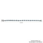 Schweizer Blautopas-Armband, ca. 20 cm, 925 Silber platiniert ca. 8,82 ct image number 4