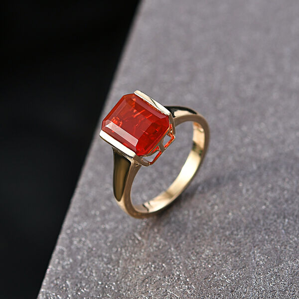 LUXORO AAAA Blaze Feueropal Ring in 585 Gold - 2,12 ct. image number 2