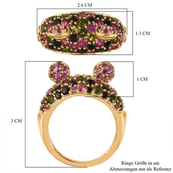 GP Italian Garden Kollektion- Rhodolith Granat, schwarzer Spinell, Chromdiopsid und blauer Saphir - 4,27 ct. image number 7