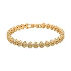 Gelbes Zirkonia Armband, ca. 20 cm, Messing ca. 17,50 ct