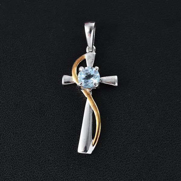 Himmelblauer Topas-Anh&auml;nger - 0,60 ct. image number 2