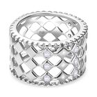 Weißer Zirkonia Ring Messing (Größe 16.00) ca. 0,54 ct