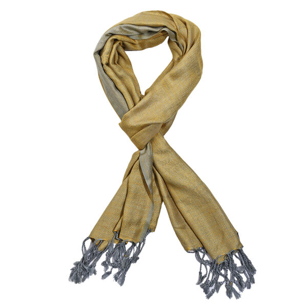 Doppelgewebter Schal, beige image number 5