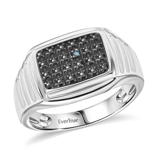 EVER TRUE Blauer Diamant Ring Nickelfreies Messing (Gr&ouml;&szlig;e 17.00) ca. 0,00 ct image number 3