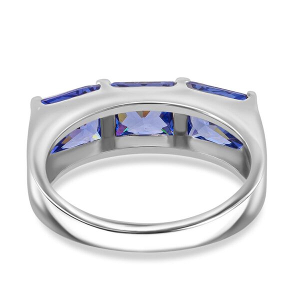 Lustro Stella blauer Zirkonia Trilogie Ring image number 5