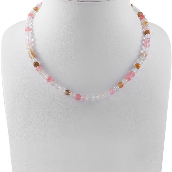 Mehrfarbige Quarz Halskette, ca. 108 ct. image number 1