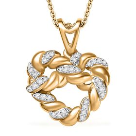 Giuseppe Perez Kanchanaburi Blauer Saphir, Weißer Diamant Schmuckset 925 Silber 750 Gelbgold Vermeil ca. 0.15 ct