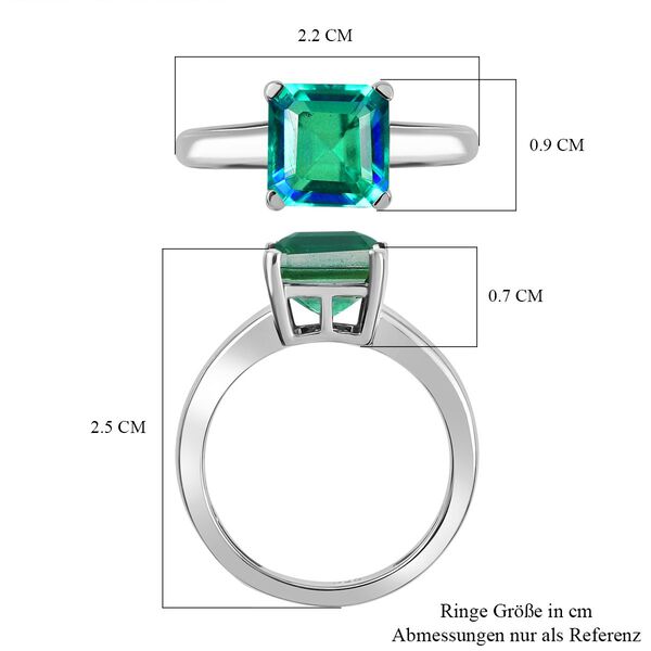 Pfau Triplett Quarz Ring, 925 Silber rhodiniert - 3,05 ct image number 7
