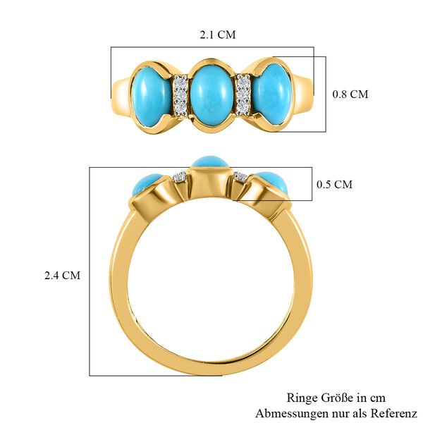 Amerikanischer, nat&uuml;rlicher Sleeping Beauty und Zirkon-Ring -1,55 ct. image number 7