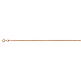 Italianische flexible Funkelkette, ca. 60 cm, 925, Silber rosévergoldet