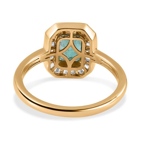 AAA Kagem sambischer Smaragd und Diamant Ring - 1,38 ct. image number 6