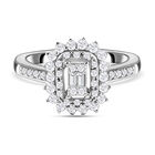 Diamant-Ring, 925 Silber platiniert  ca. 0,50 ct image number 0