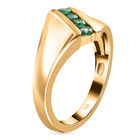 Kagem sambischer Smaragd-Ring, 925 Silber vergoldet  ca. 0,34 ct image number 4