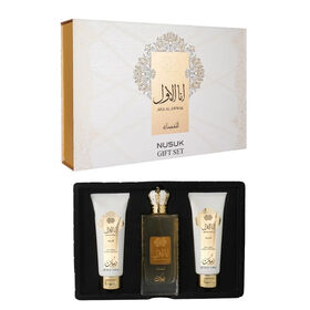 Nusuk Ana Al Awwal 3er-Geschenkset (Parfüm 100ml, Bodylotion 100ml und Duschgel 100ml)