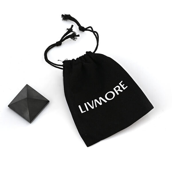 Shungit Pyramide 4 cm ca 30 g Schwarz image number 6