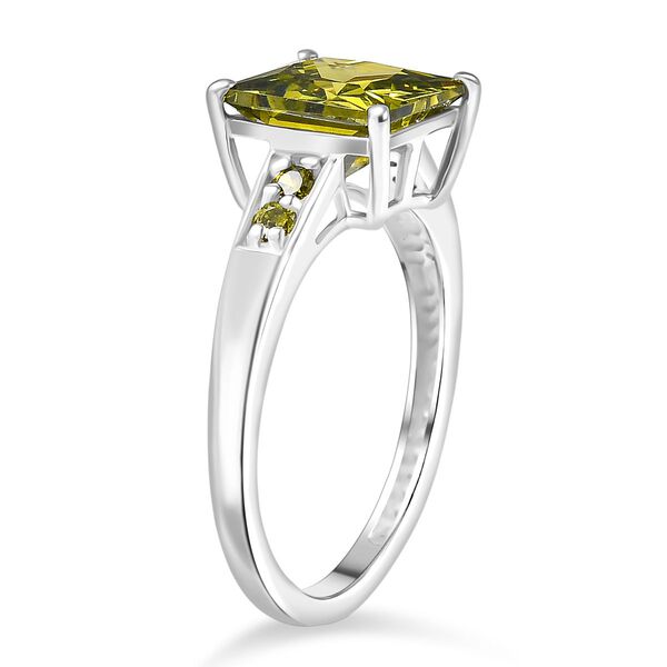 Peridot kubischer Zirkonia-Ring - 4,55 ct. image number 5