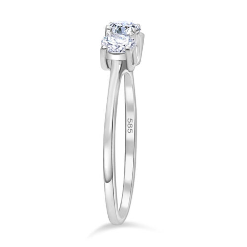 LUXURIANT DIAMOND- SGL zertifizierter VS-EF Labor Diamant Ring in 585 Weißgold - 1 ct. image number 4