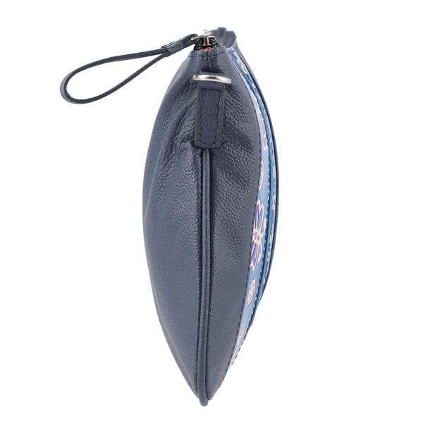 VIVID BY SUKRITI Crossbody-Tasche aus echtem Leder, Blau image number 5