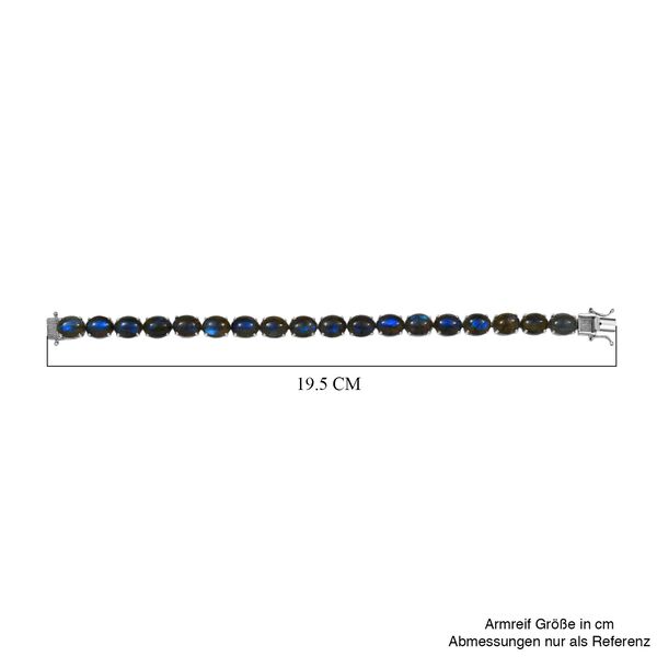 D'Joy AAA Labradorit Armband ca. 19 cm 925 Silber rhodiniert ca. 47.54 ct image number 5